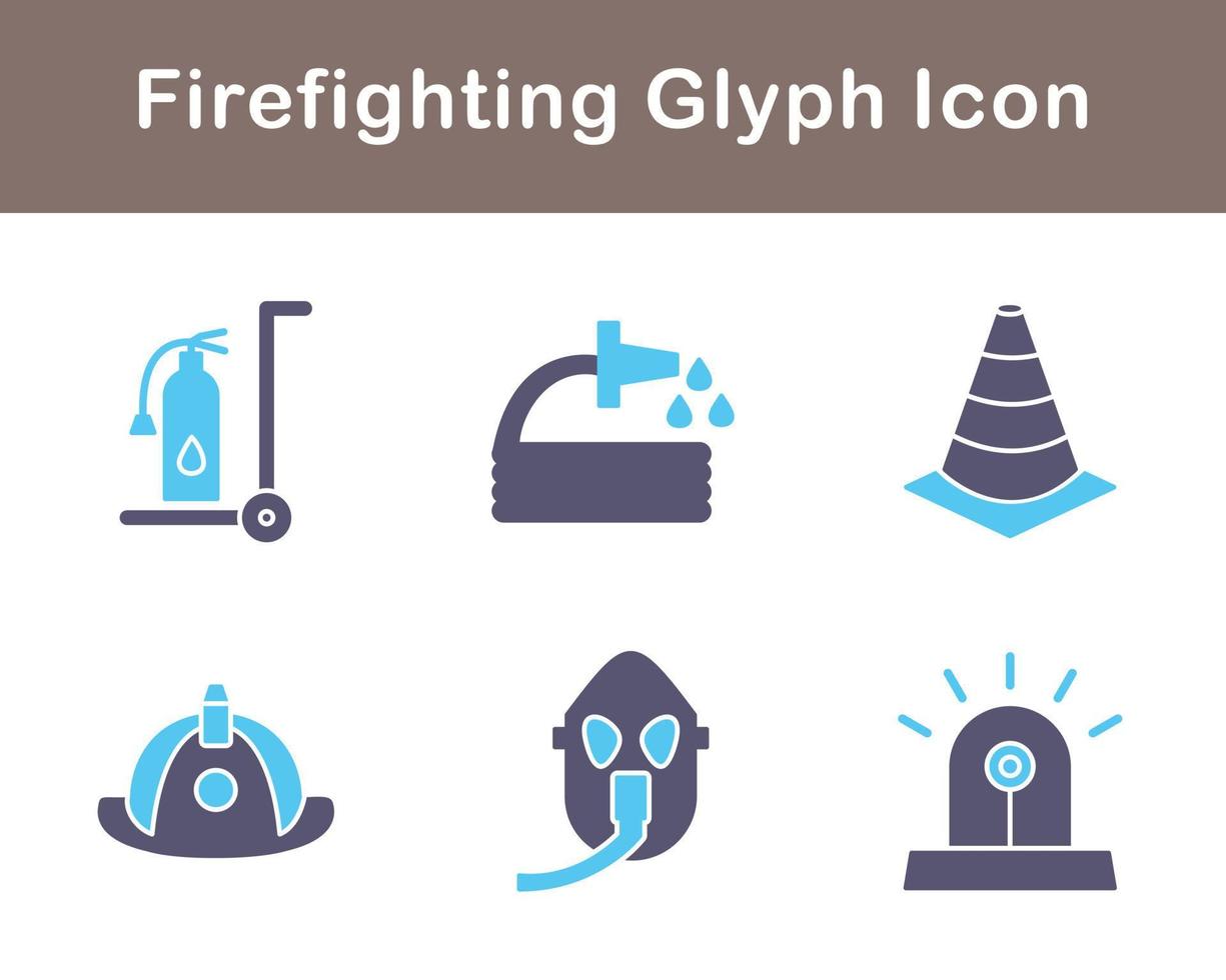 Firefighting Vector Icon Set