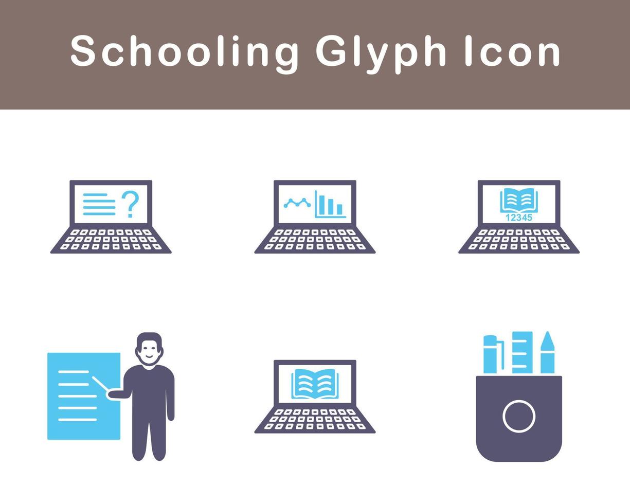 Schooling Vector Icon Set