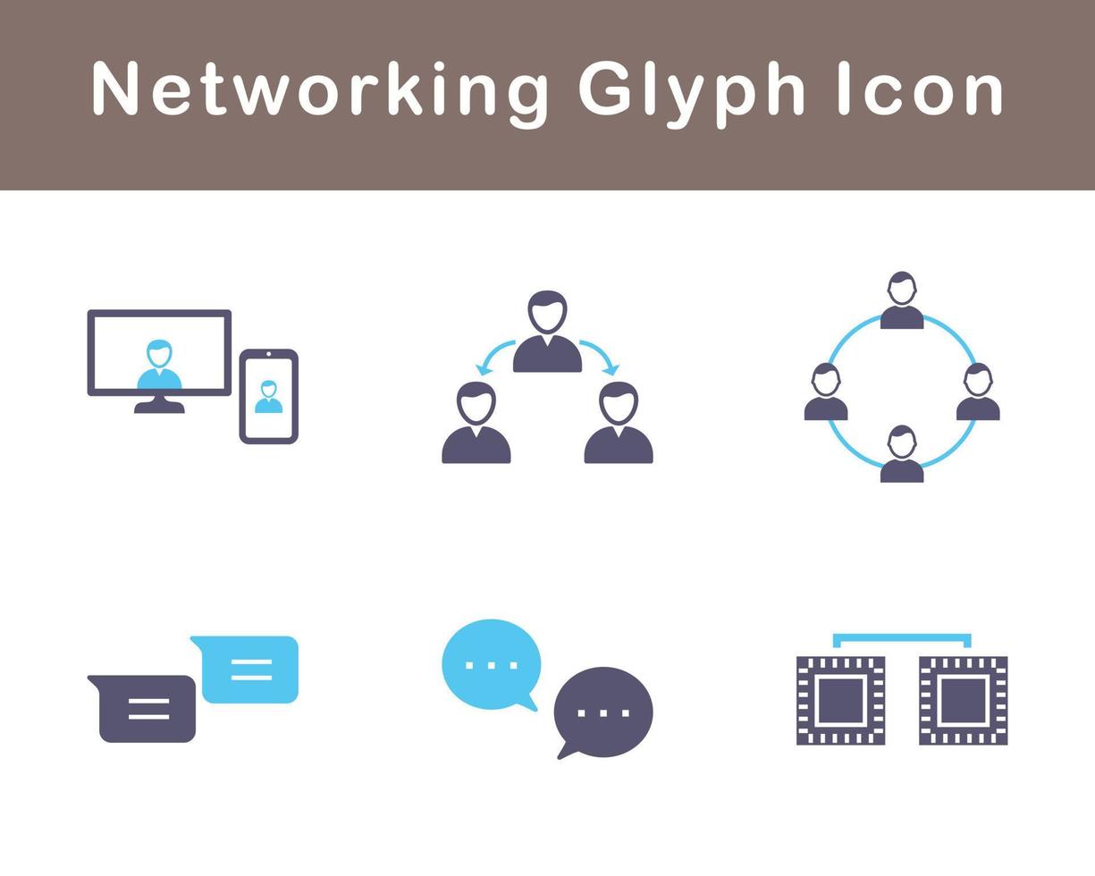 Networking Vector Icon Set