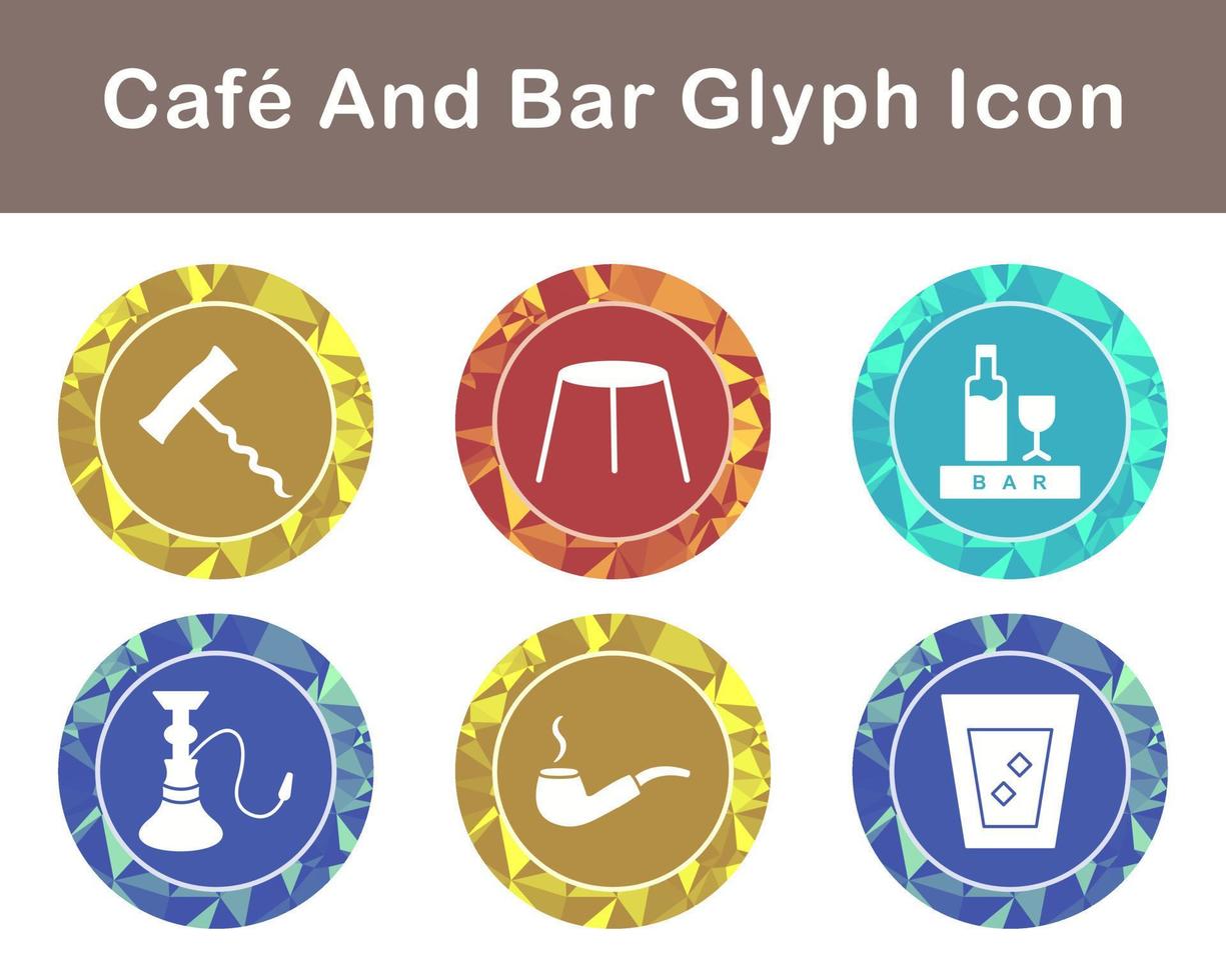 Cafe And Bar Vector Icon Set