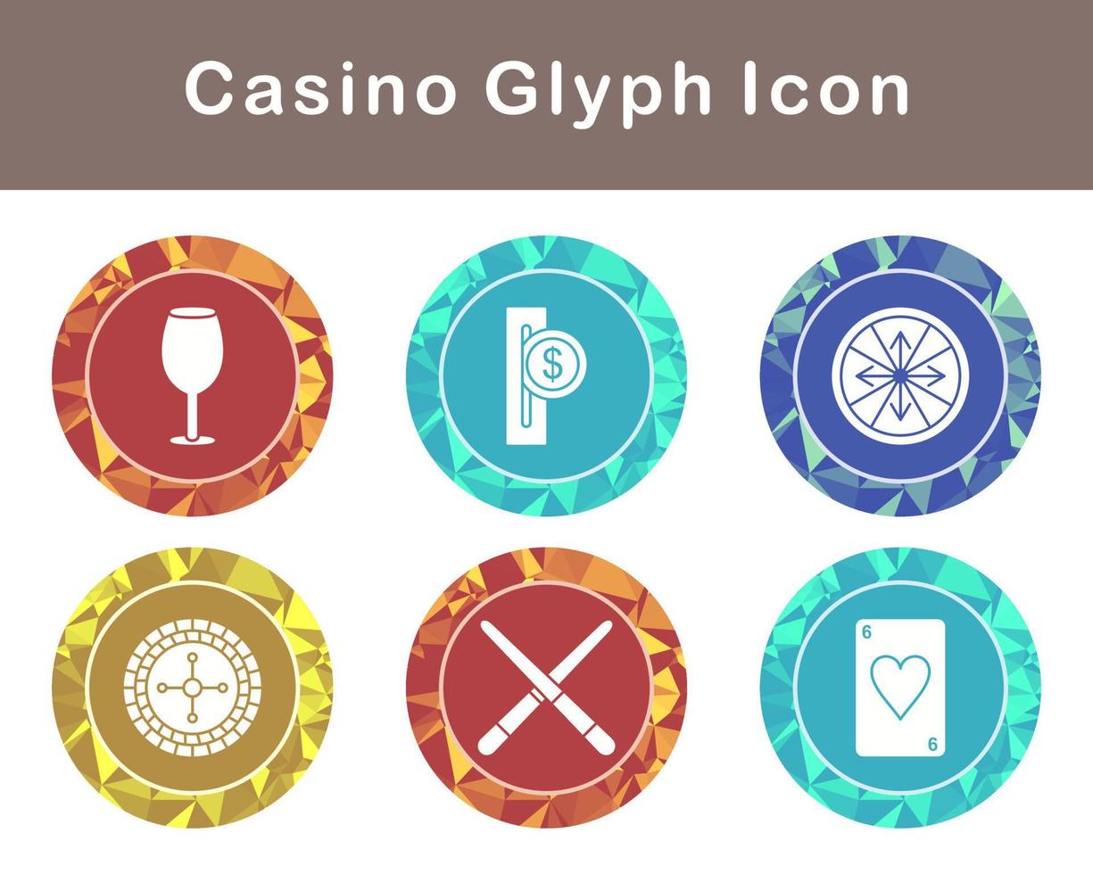 casino vector icono conjunto