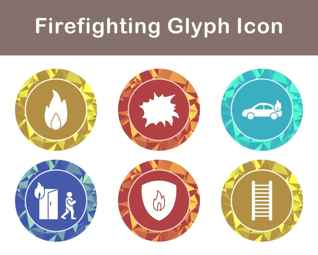 Firefighting Vector Icon Set