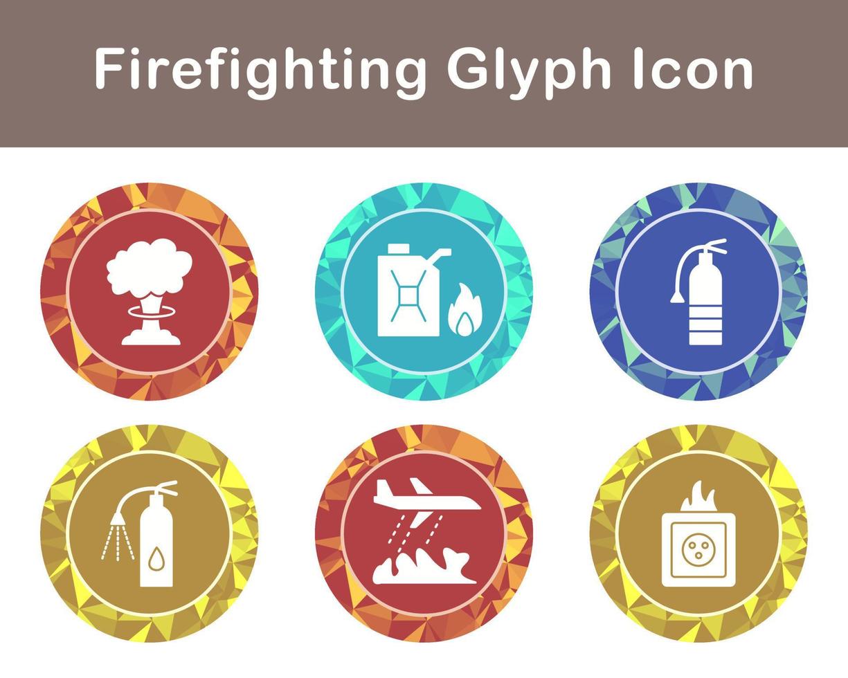 Firefighting Vector Icon Set