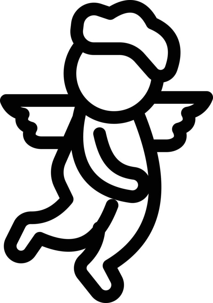 ilustración de vector de ángel en un fondo. símbolos de calidad premium. iconos vectoriales para concepto y diseño gráfico.