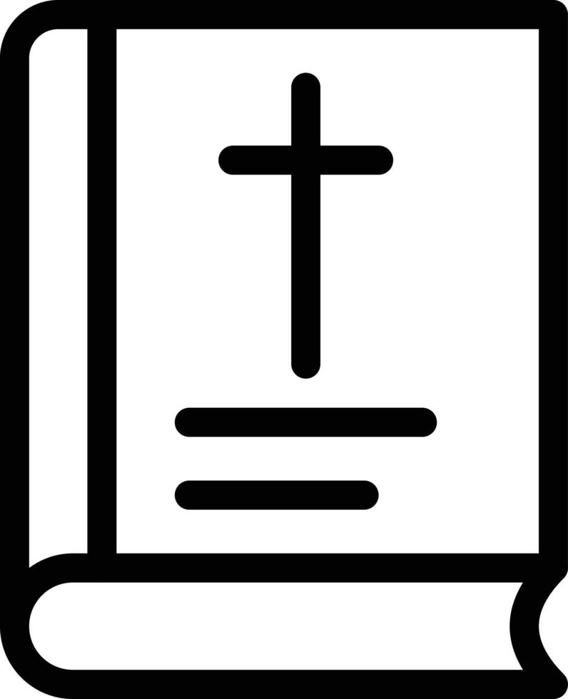 ilustración de vector de biblia en un fondo. símbolos de calidad premium. iconos vectoriales para concepto y diseño gráfico.