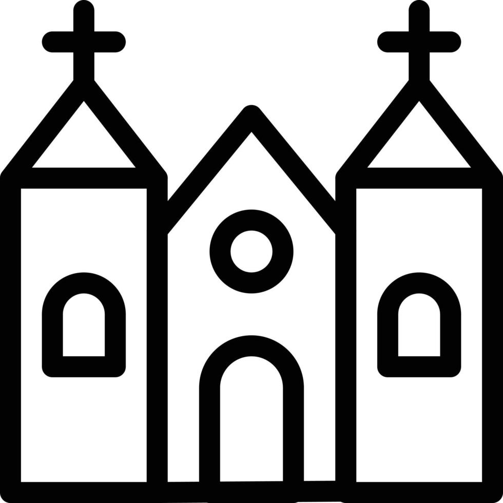 ilustración de vector de iglesia en un fondo. símbolos de calidad premium. iconos vectoriales para concepto y diseño gráfico.