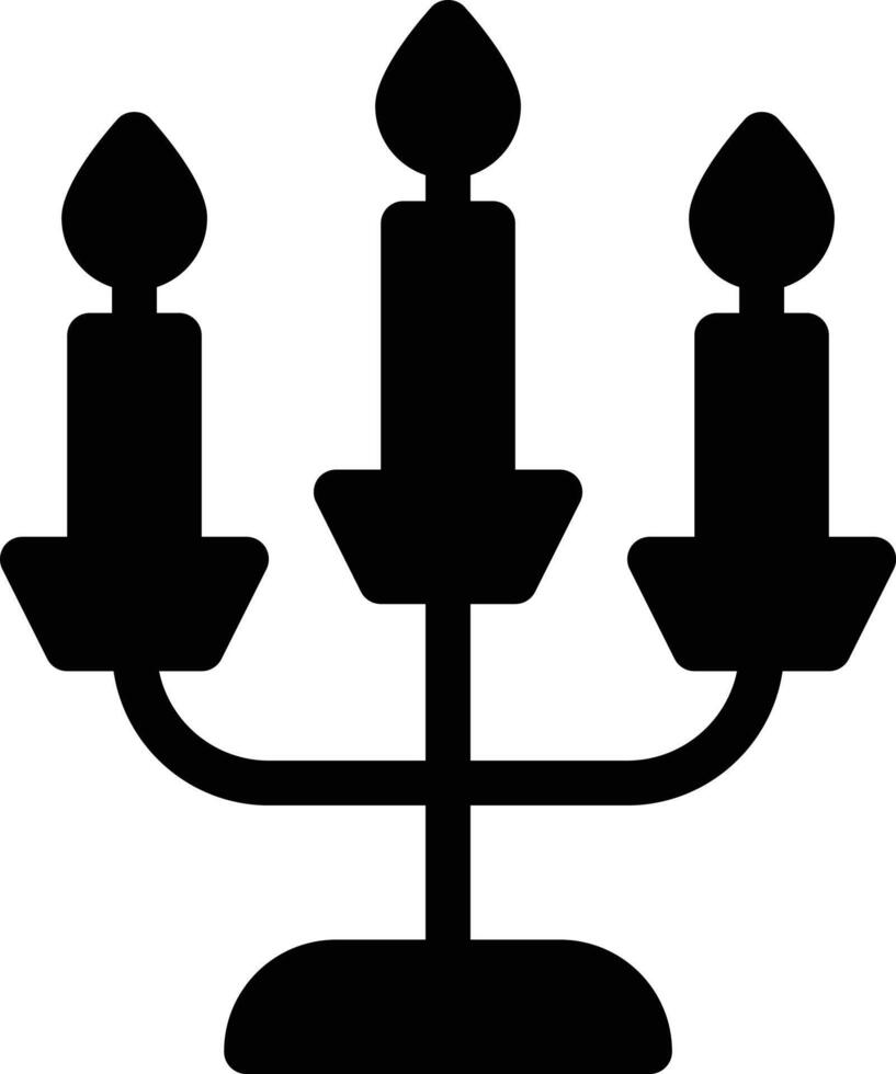 ilustración vectorial de candelabros en un fondo. símbolos de calidad premium. iconos vectoriales para concepto y diseño gráfico. vector