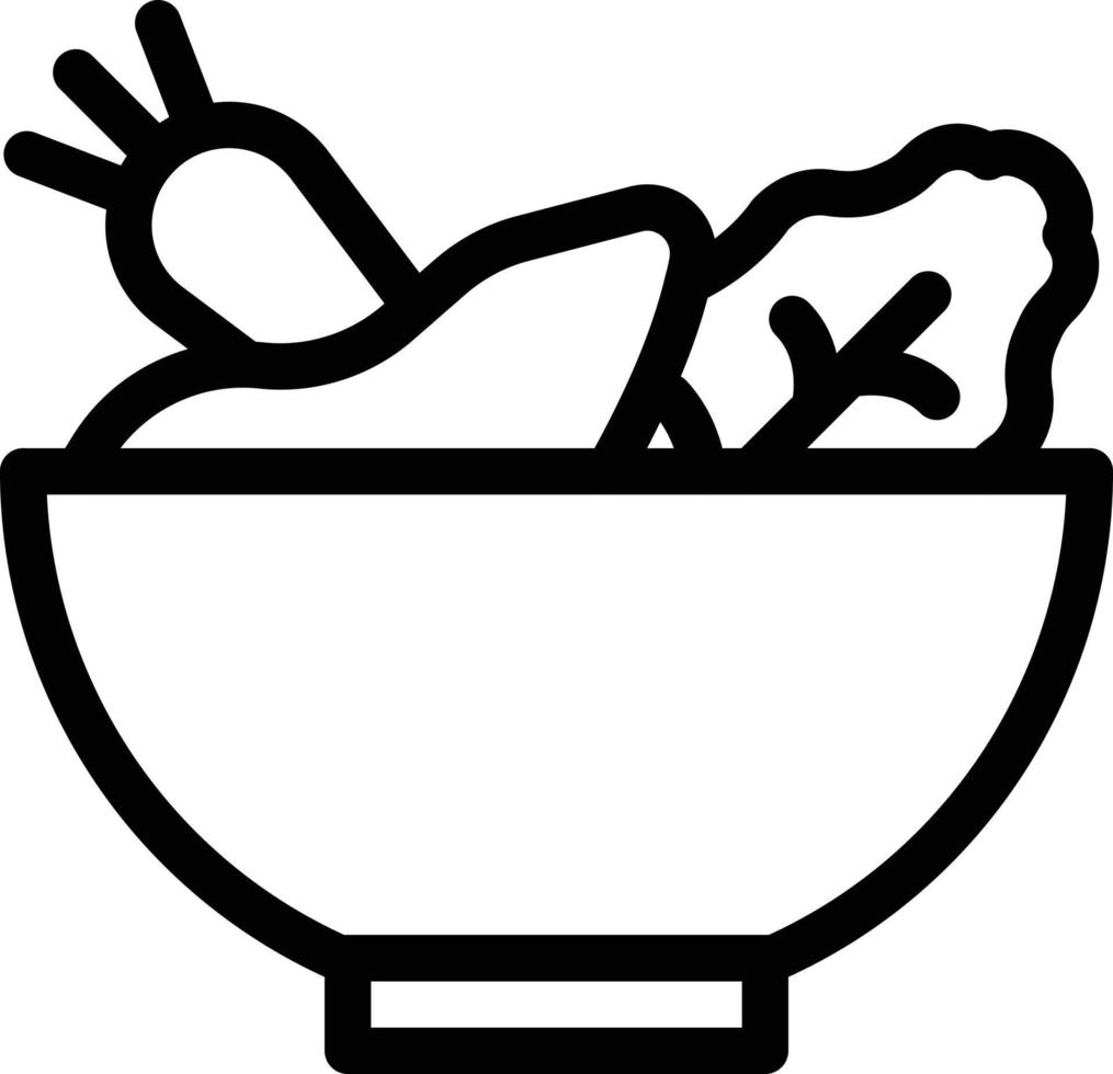 salad bowl vector illustration on a background.Premium quality symbols.vector icons for concept and graphic design.