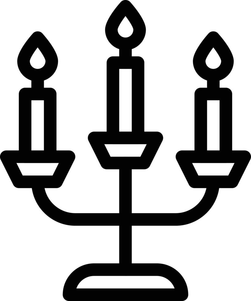 ilustración vectorial de candelabros en un fondo. símbolos de calidad premium. iconos vectoriales para concepto y diseño gráfico. vector