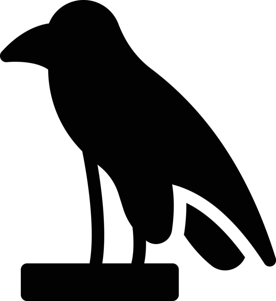ilustración de vector de cuervo en un fondo. símbolos de calidad premium. iconos vectoriales para concepto y diseño gráfico.