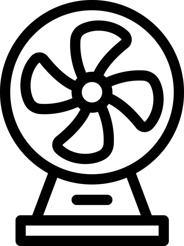 ilustración de vector de ventilador en un fondo. símbolos de calidad premium. iconos vectoriales para concepto y diseño gráfico.