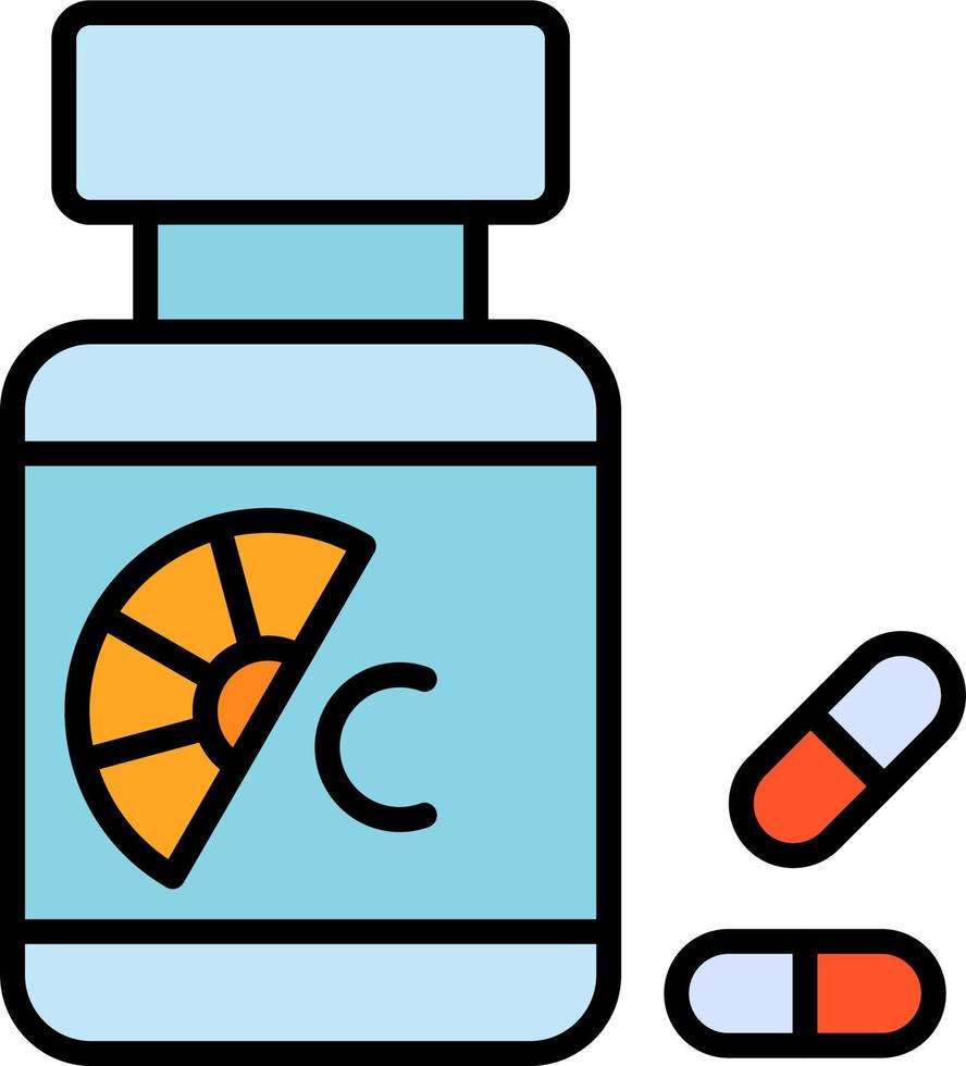 Vitamin C Vector Icon