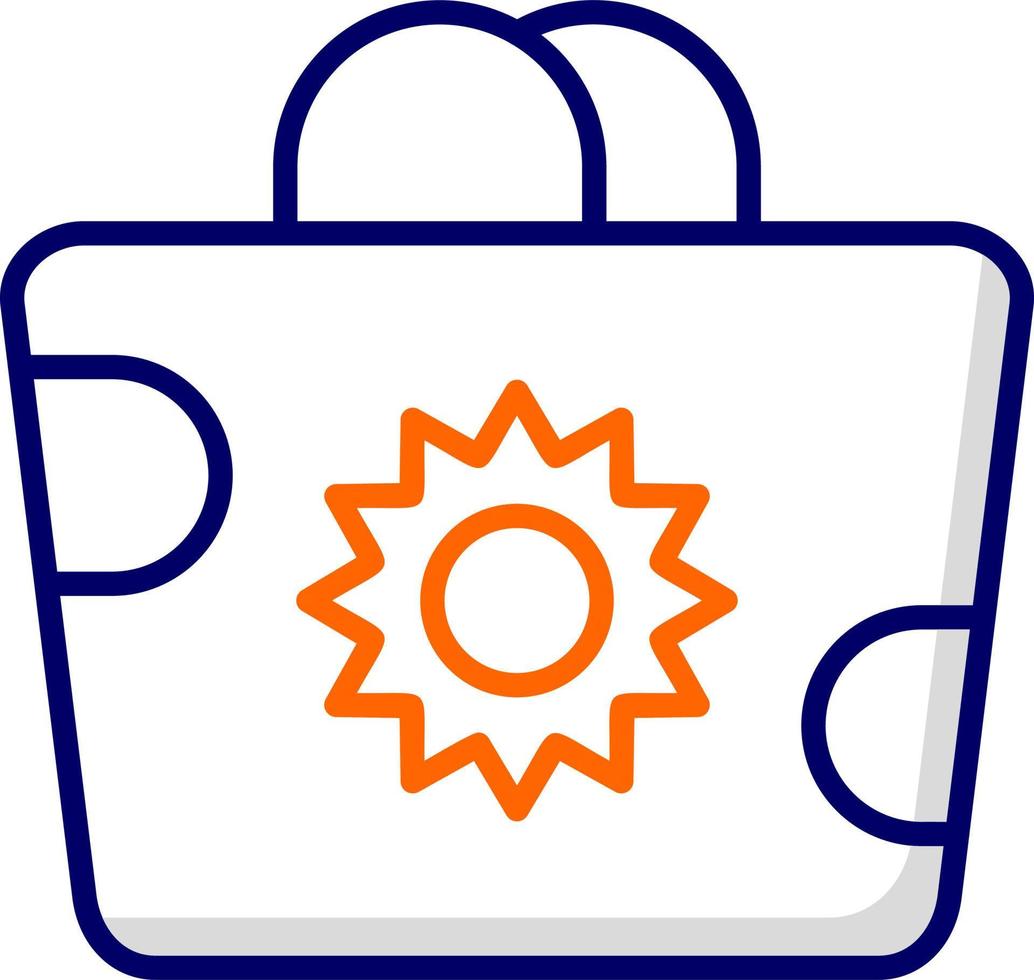 Beach Bag Vector Icon