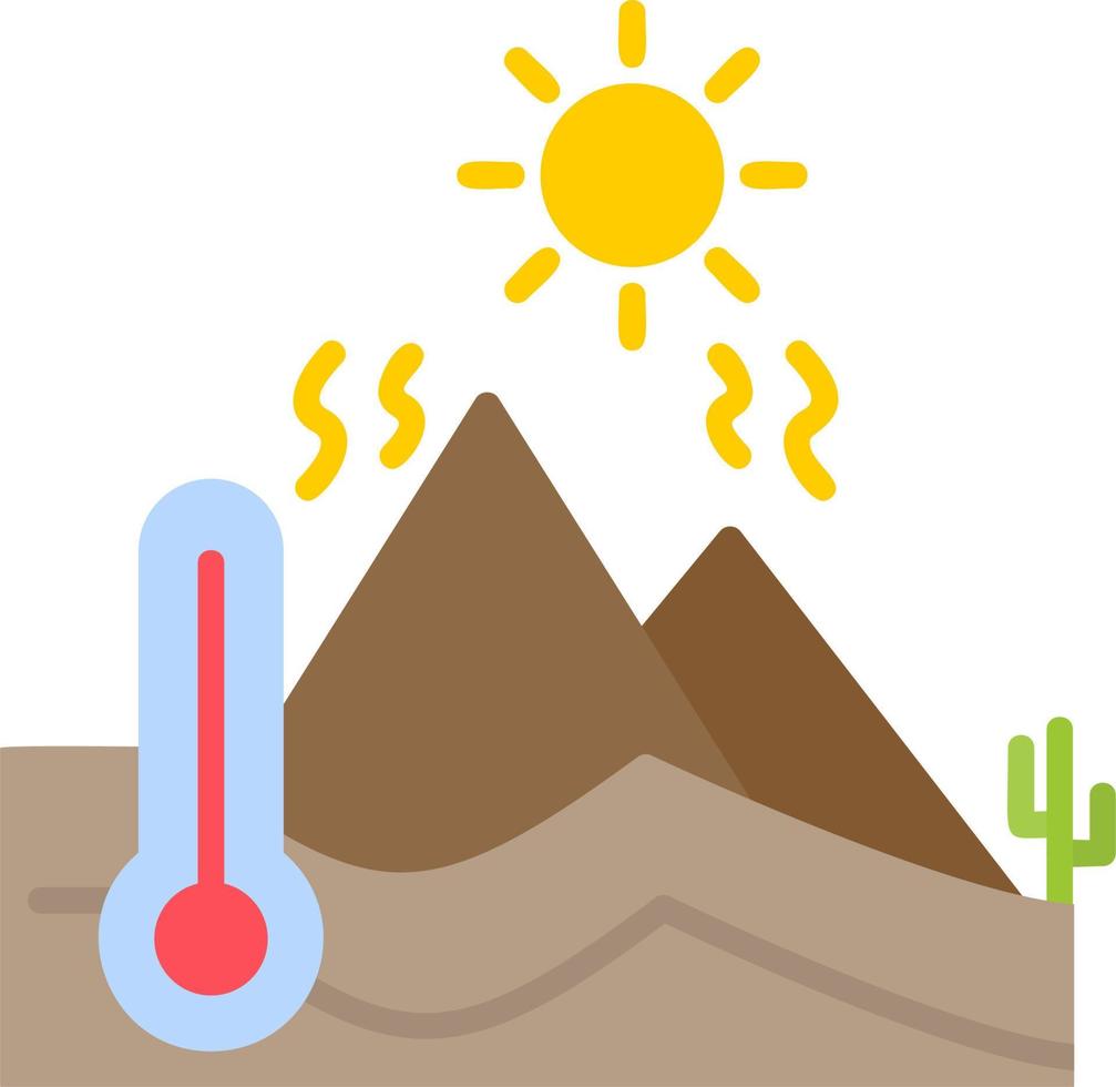 icono de vector de clima caliente