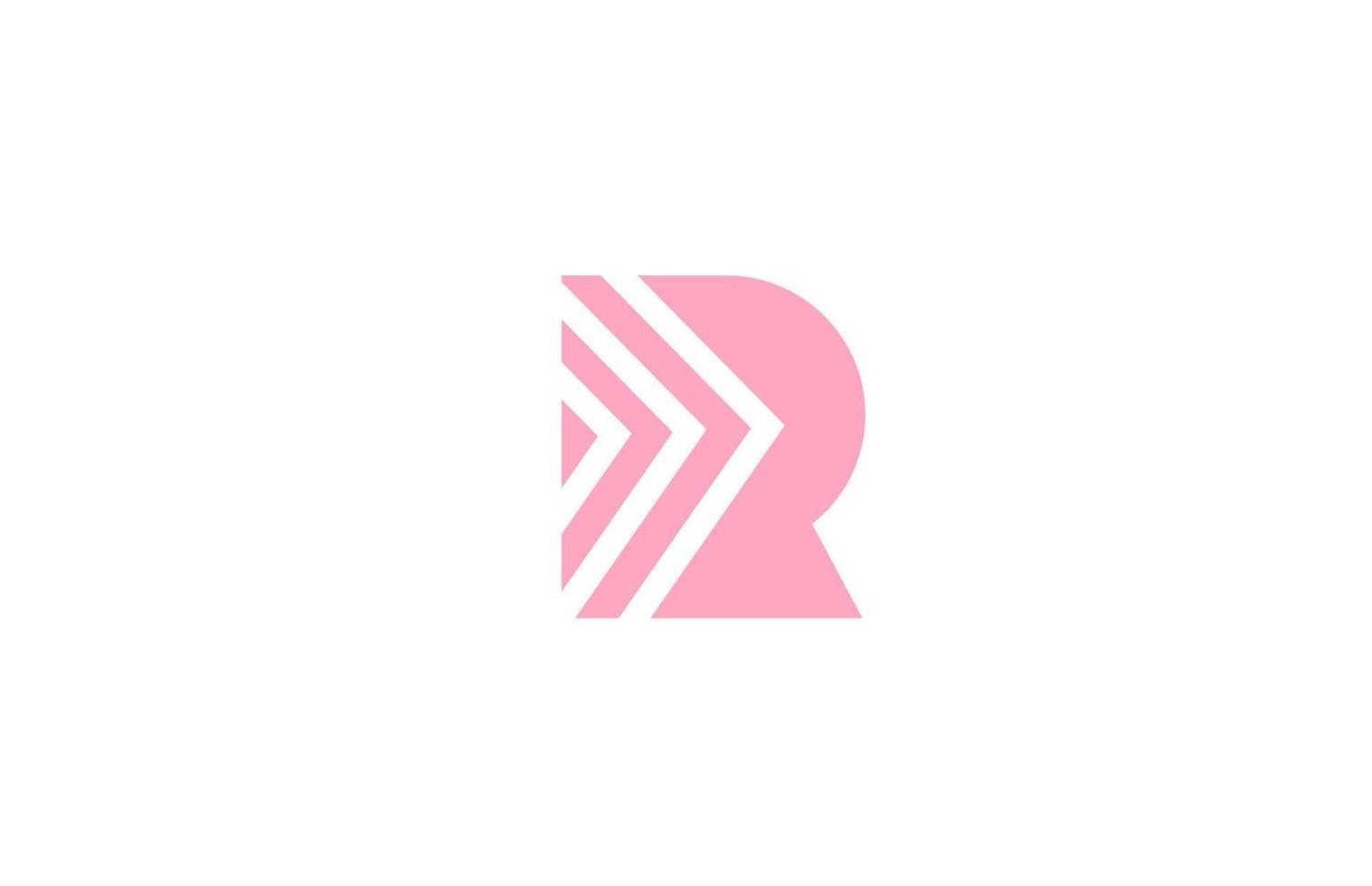 rosado letra q alfabeto logo icono con línea diseño. creativo geométrico modelo para empresa y negocio vector