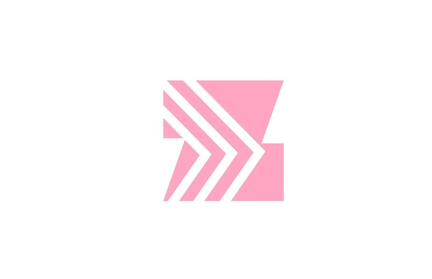 pink letter Y alphabet logo icon with line design. Creative geometric template for company and business vector