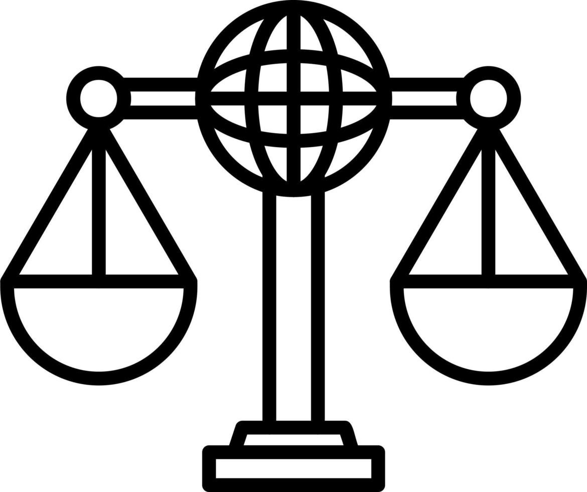 International Law Vector Icon