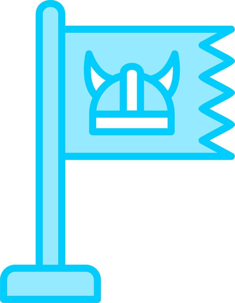 Viking Flag Vector Icon