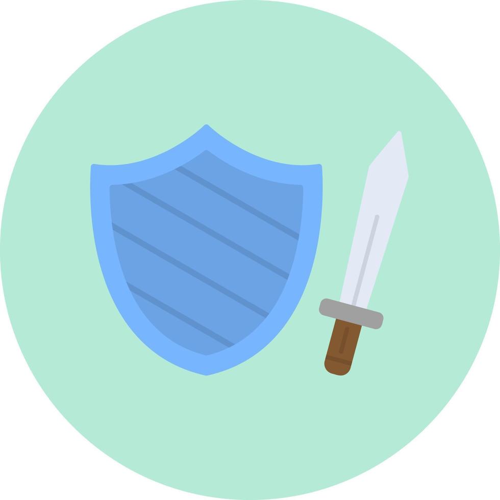 Sword Shield Vector Icon