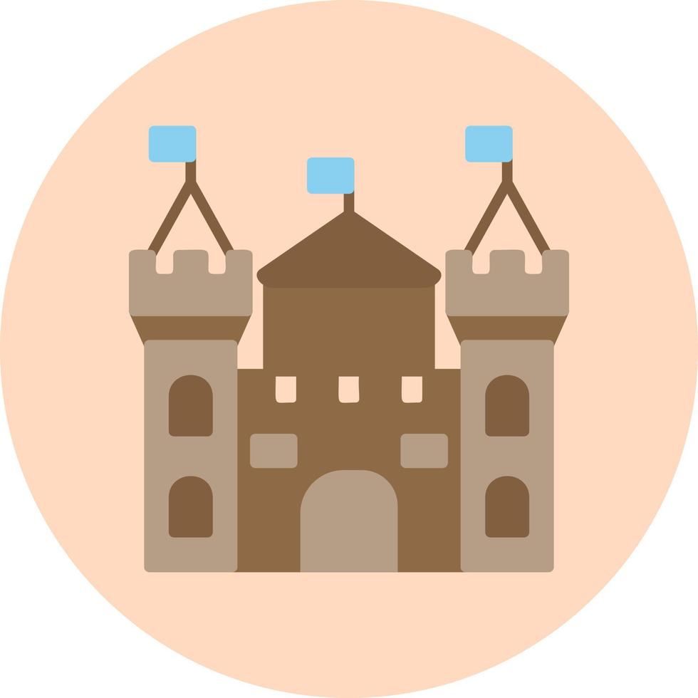 icono de vector de castillo