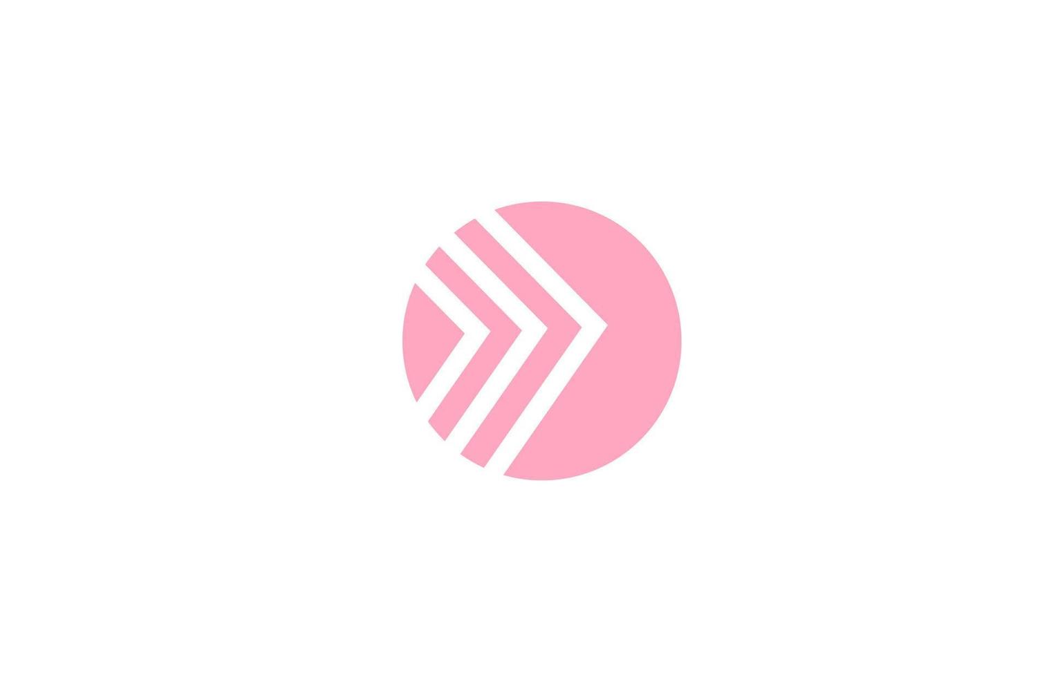 pink letter N alphabet logo icon with line design. Creative geometric template for company and business vector