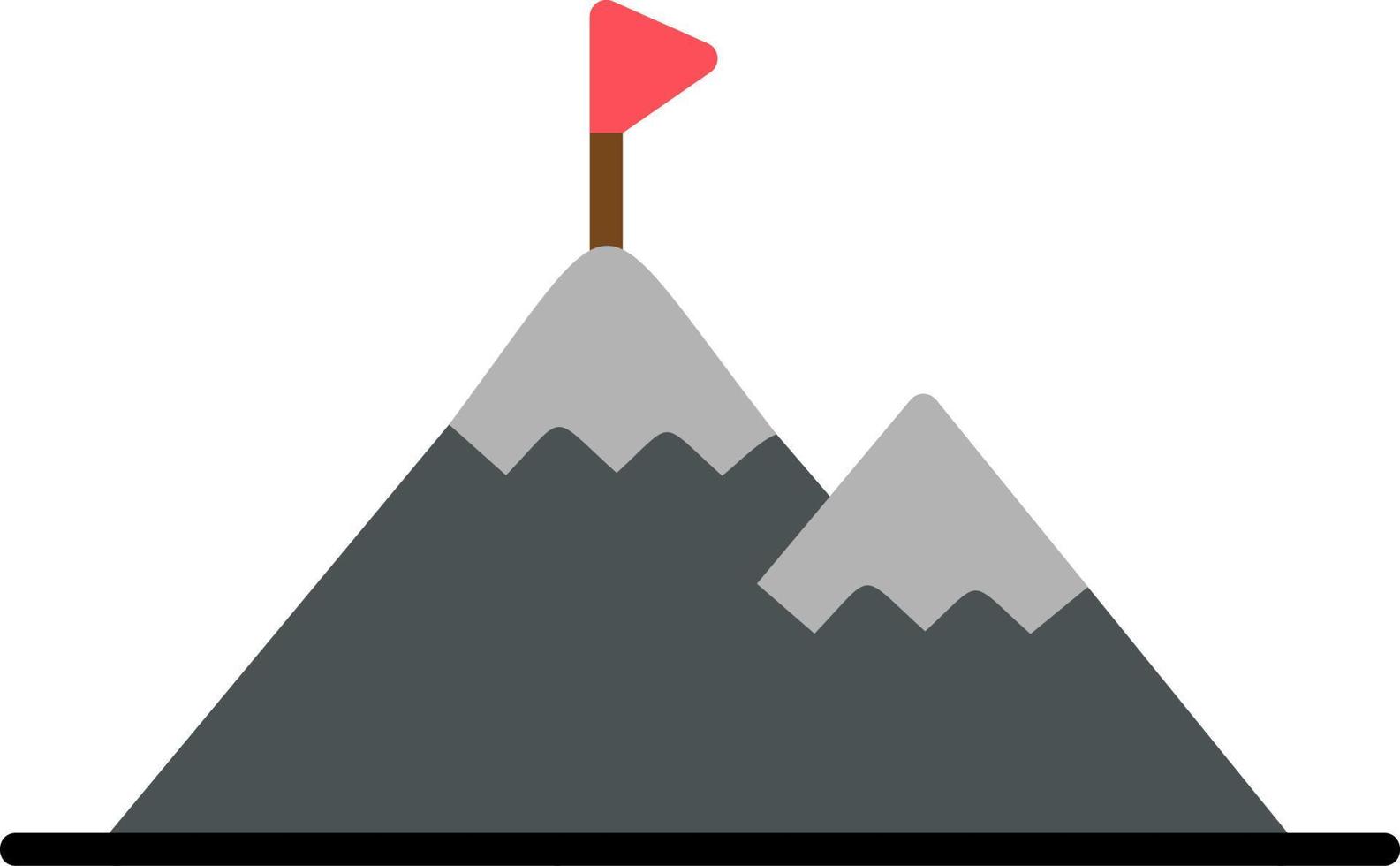 Success Mountain Vector Icon