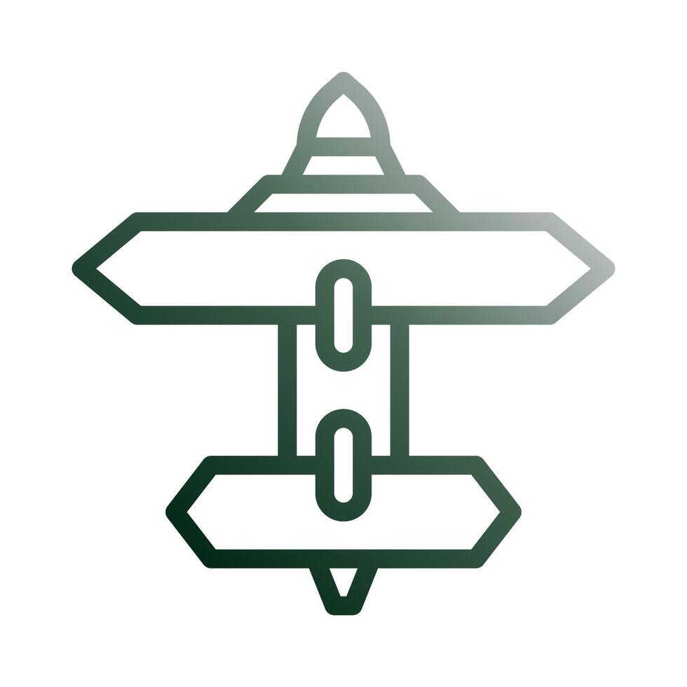 airplane icon gradient green white style military illustration vector army element and symbol perfect.