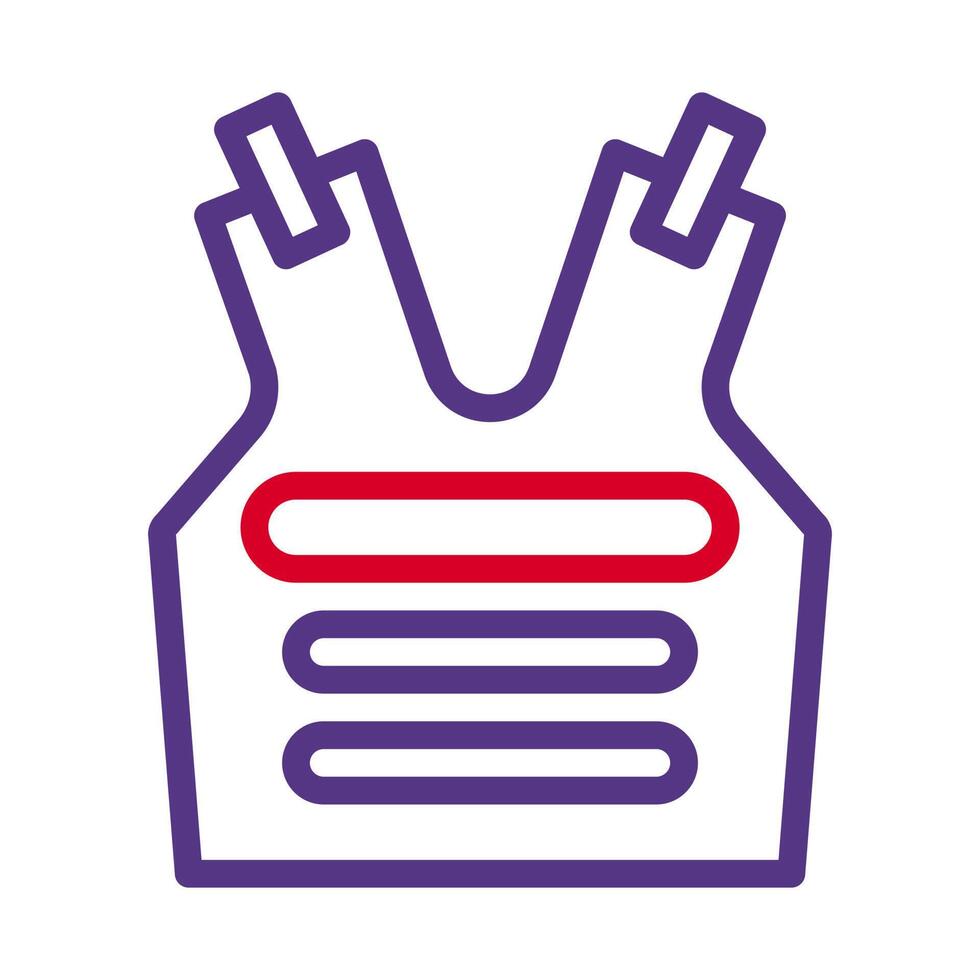 armor icon duocolor red purple style military illustration vector army element and symbol perfect.