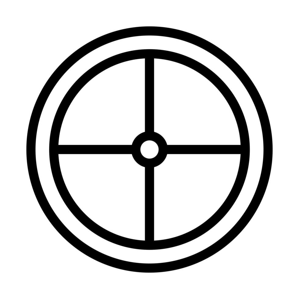 target icon outline style military illustration vector army element and symbol perfect.
