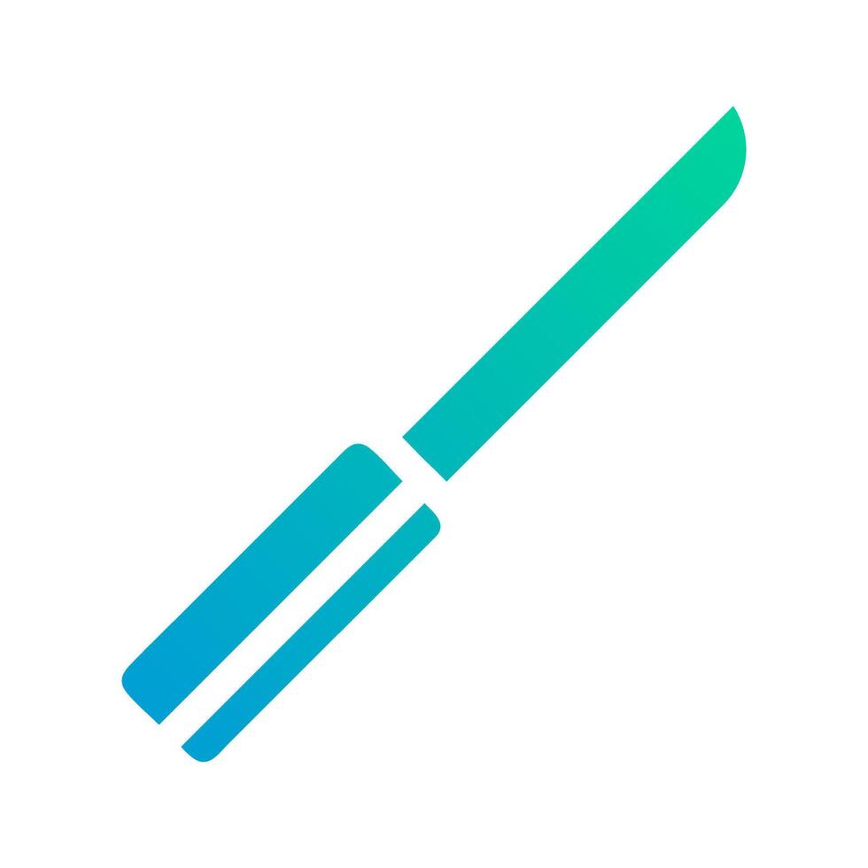 knife icon solid gradient green blue style military illustration vector army element and symbol perfect.
