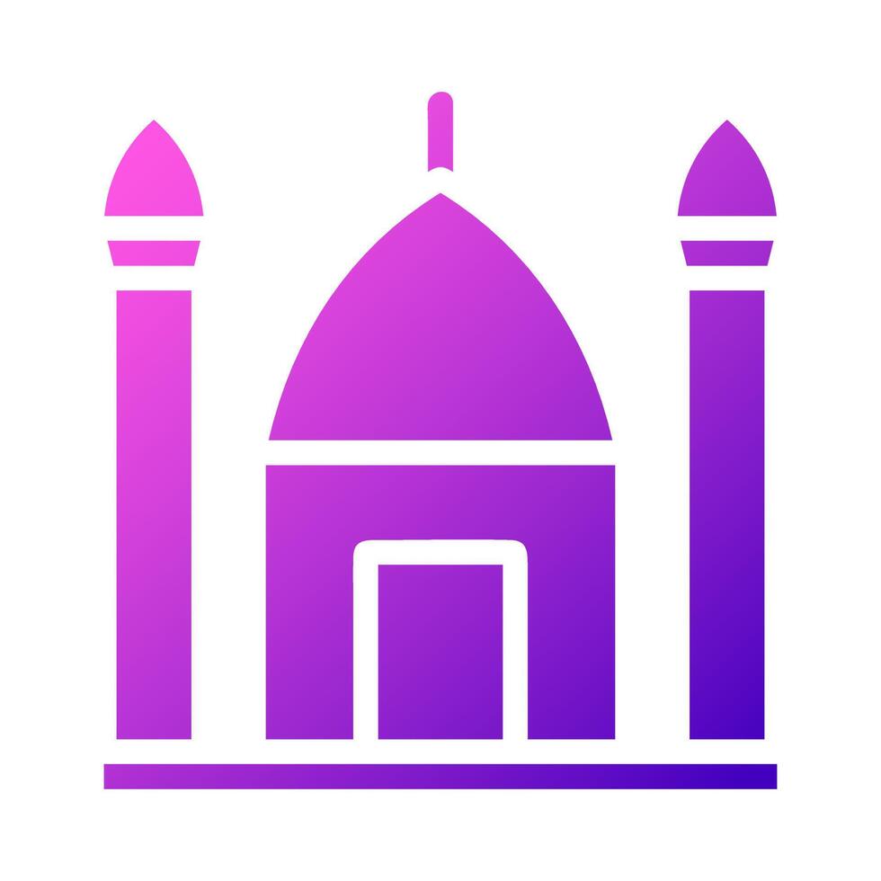 mosque icon solid gradient pink style ramadan illustration vector element and symbol perfect.