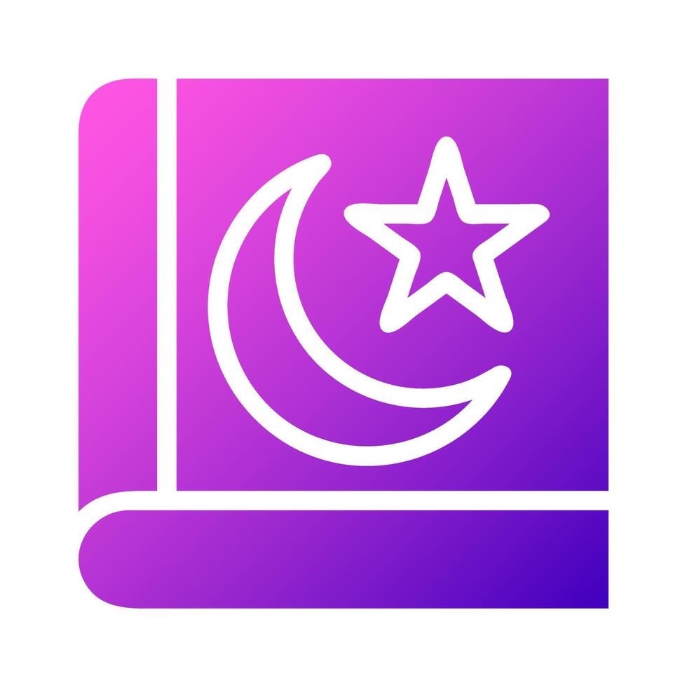 quran icon solid gradient pink style ramadan illustration vector element and symbol perfect.