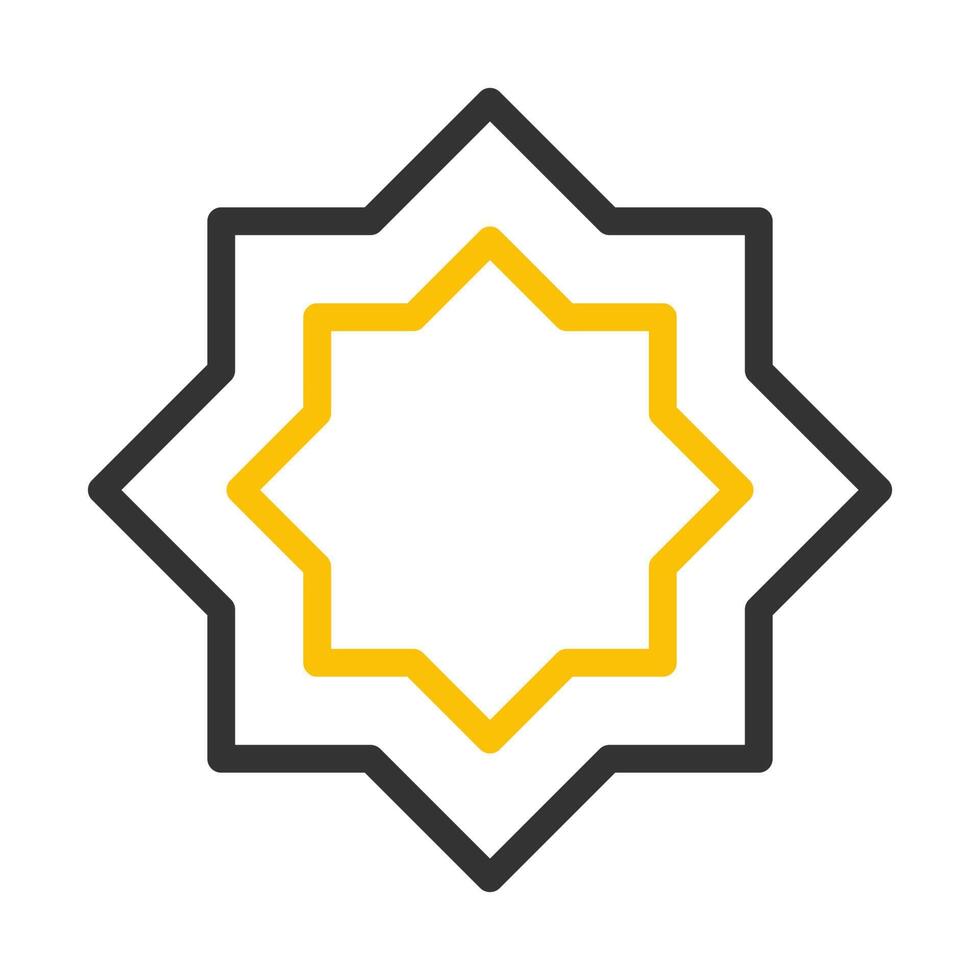 decoration icon duocolor grey yellow style ramadan illustration vector element and symbol perfect.