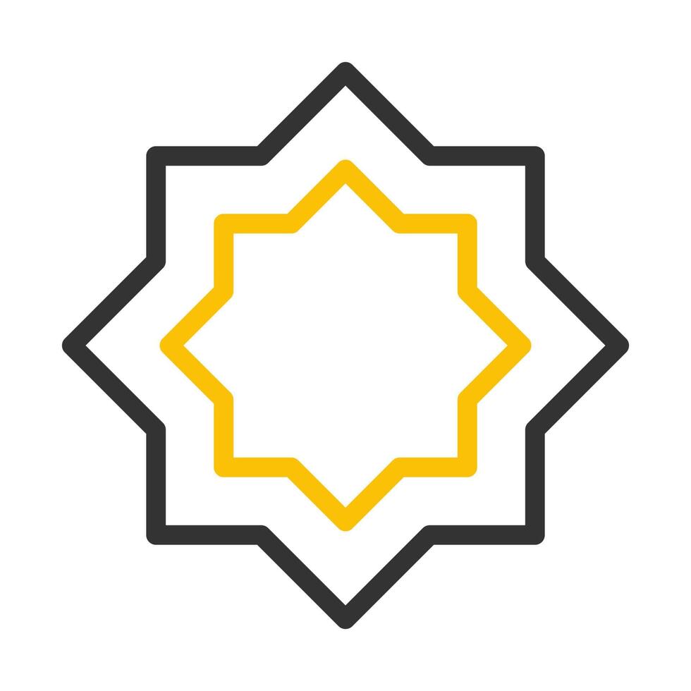 decoration icon duocolor grey yellow style ramadan illustration vector element and symbol perfect.