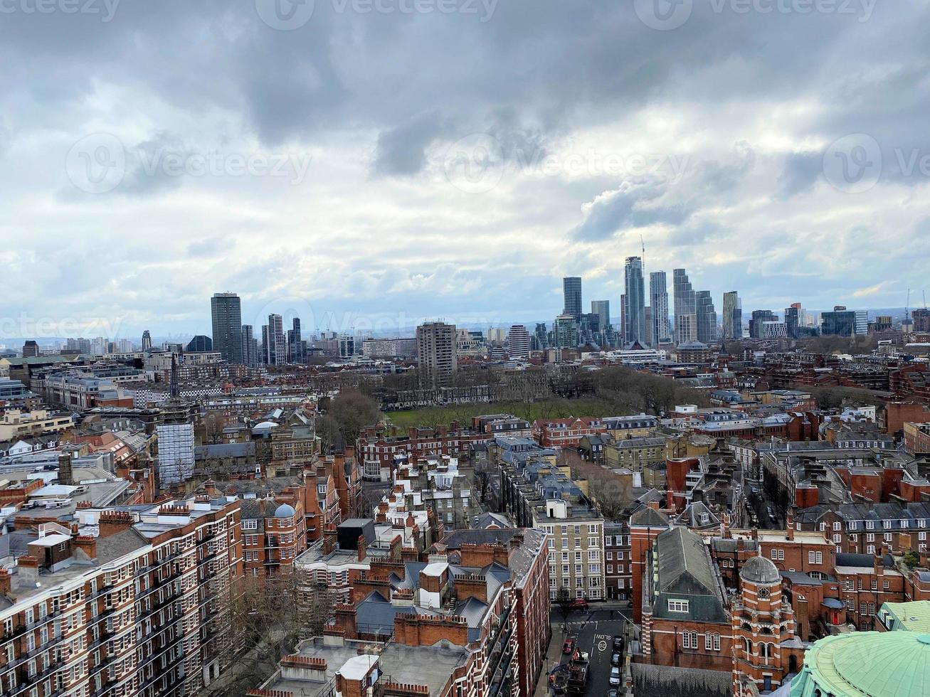 An aerial view of London from Westminster photo