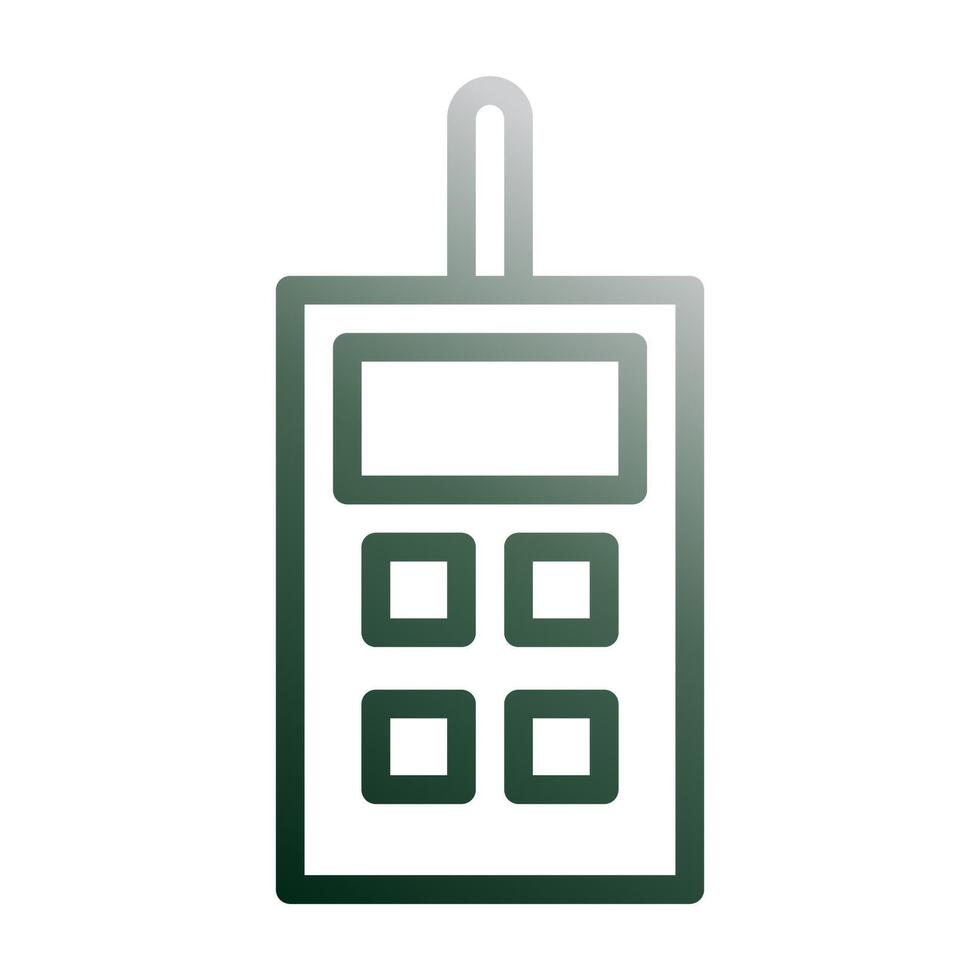 walkie talkie icon gradient green white style military illustration vector army element and symbol perfect.