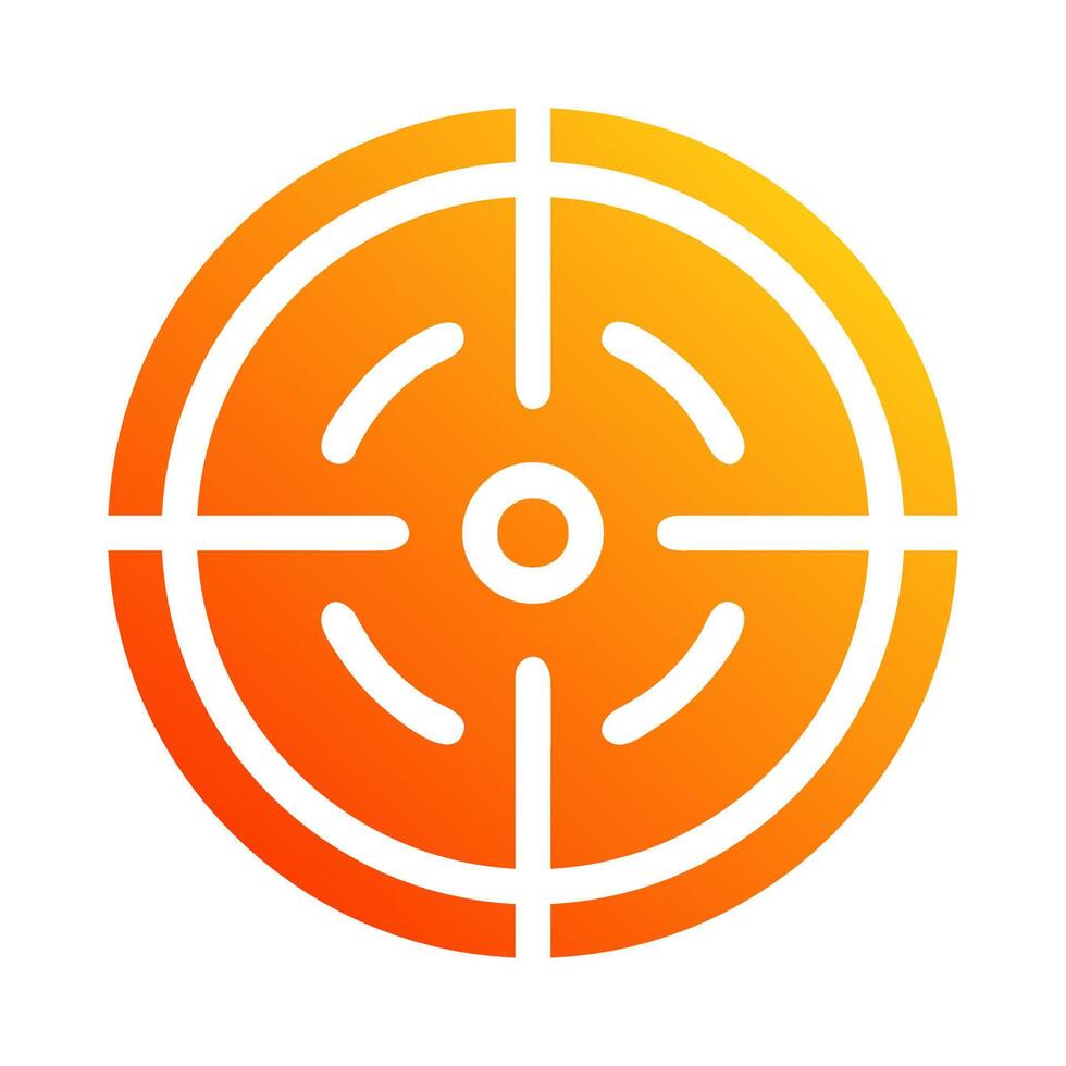 target icon solid gradient red style military illustration vector army element and symbol perfect.