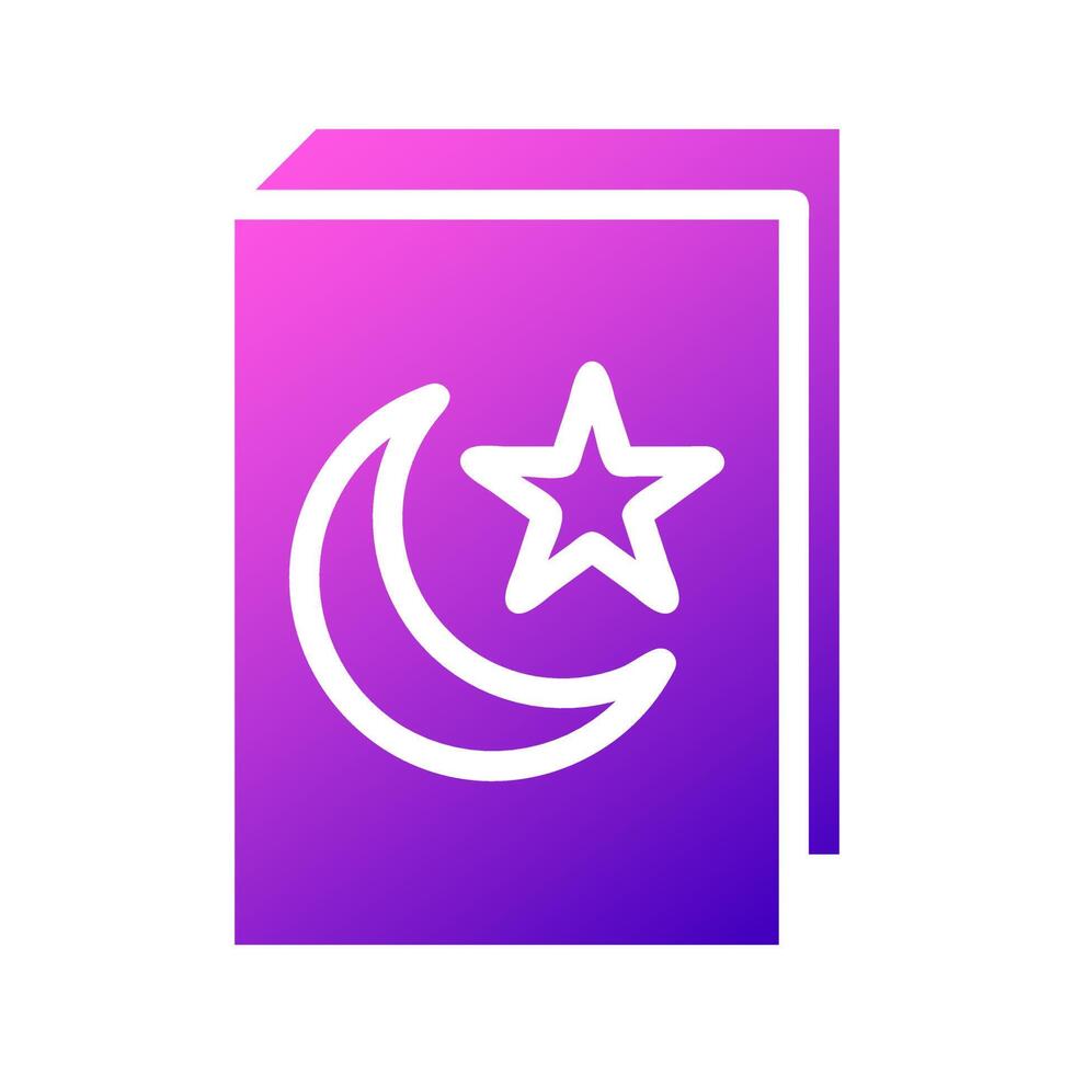 quran icon solid gradient pink style ramadan illustration vector element and symbol perfect.