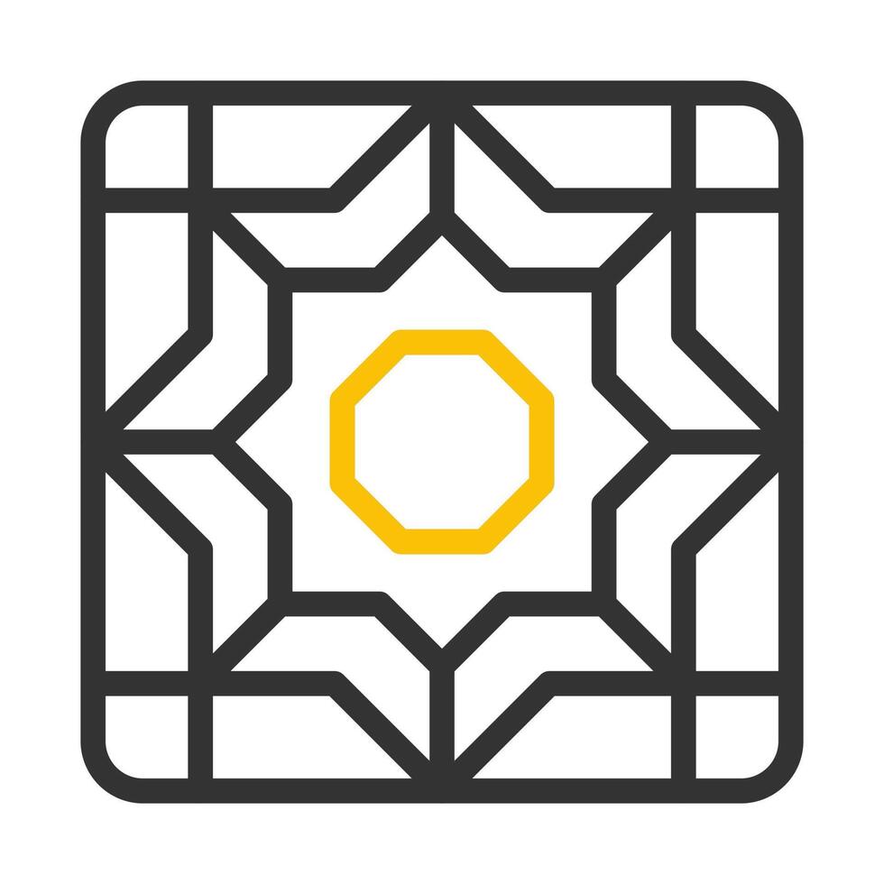 decoration icon duocolor grey yellow style ramadan illustration vector element and symbol perfect.