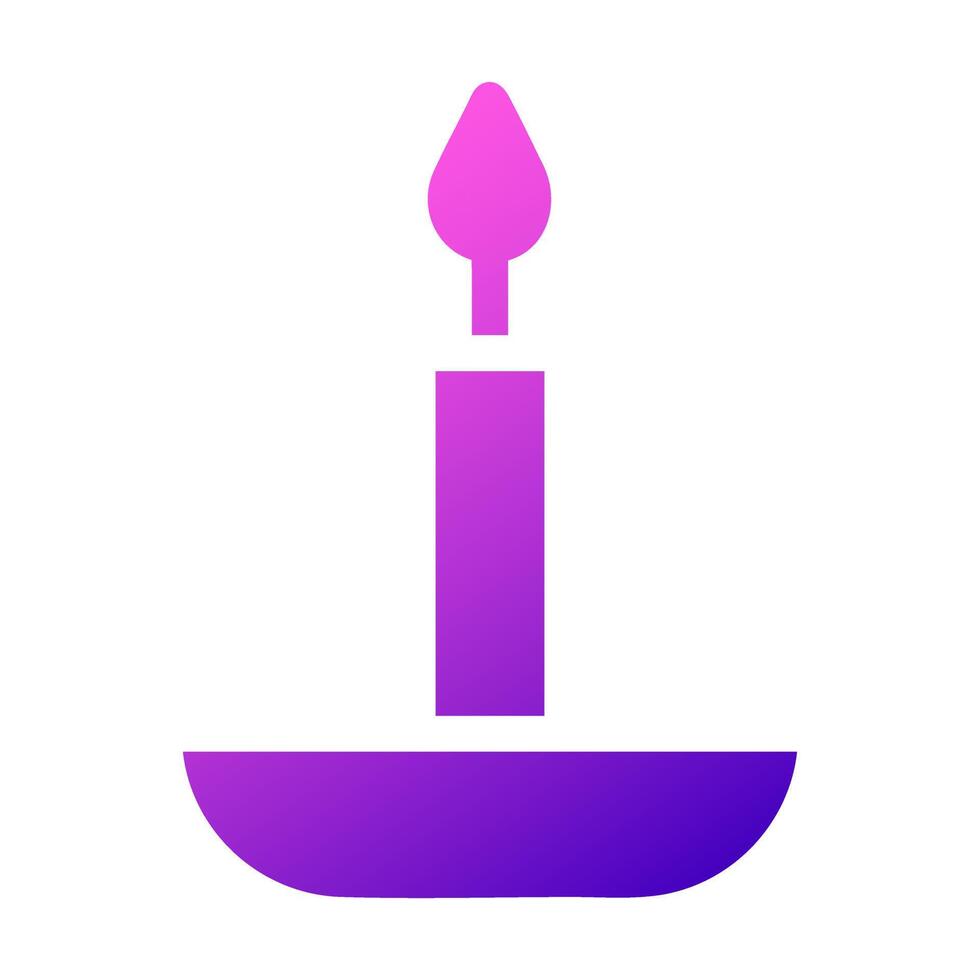 candle icon solid gradient pink style ramadan illustration vector element and symbol perfect.