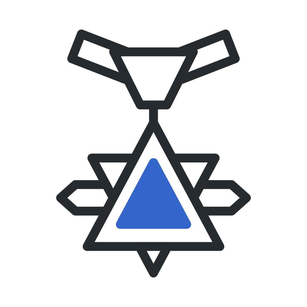 medal icon duotone grey blue style military illustration vector army element and symbol perfect.