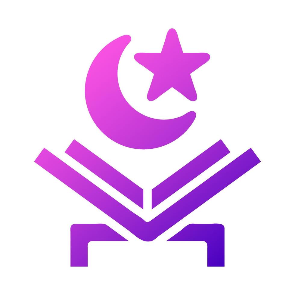 quran icon solid gradient pink style ramadan illustration vector element and symbol perfect.