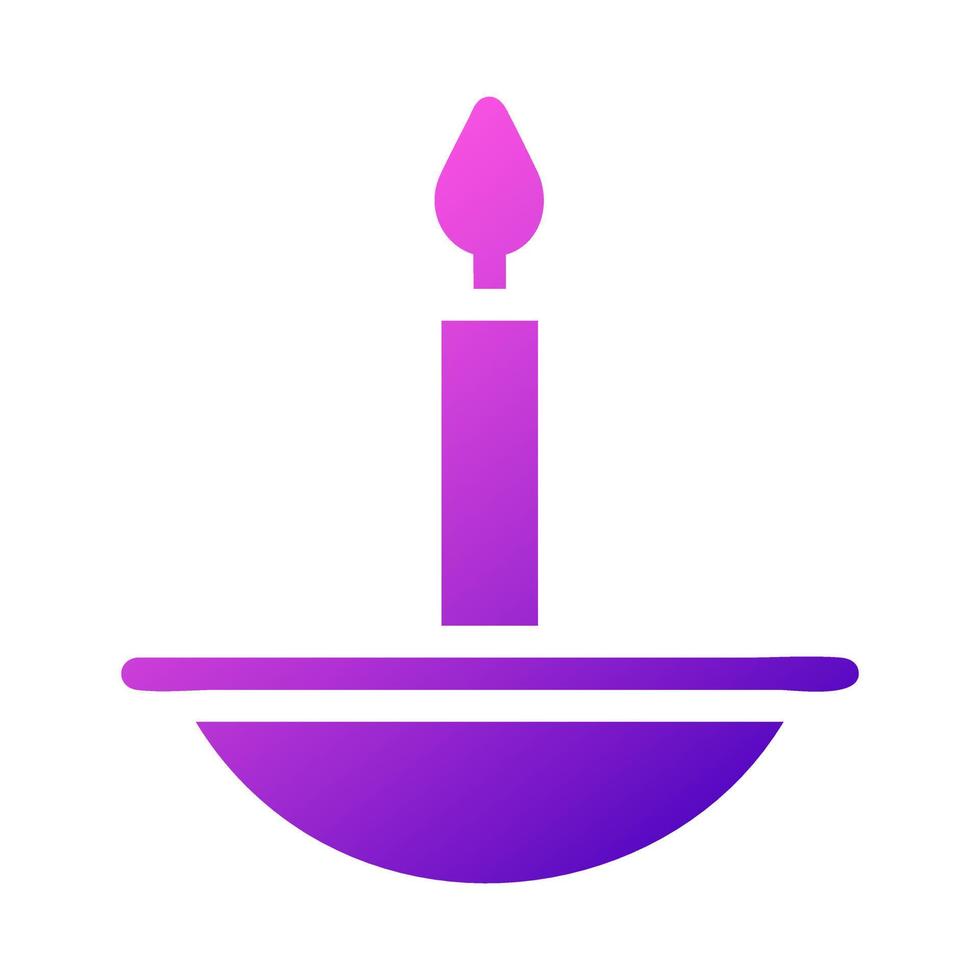 candle icon solid gradient pink style ramadan illustration vector element and symbol perfect.