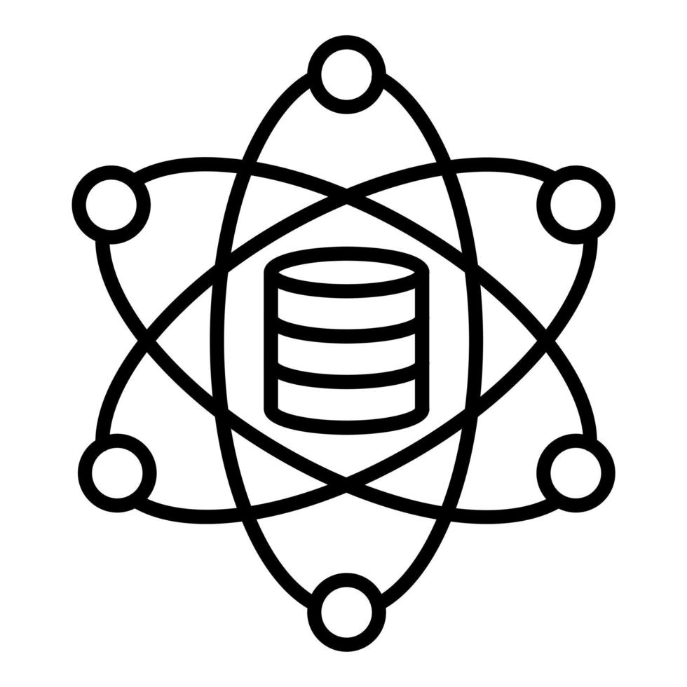 Data Science Icon Style vector