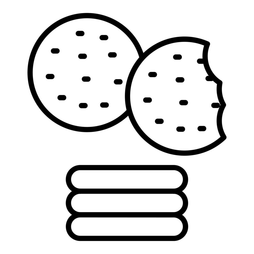 Biscuit Icon Style vector