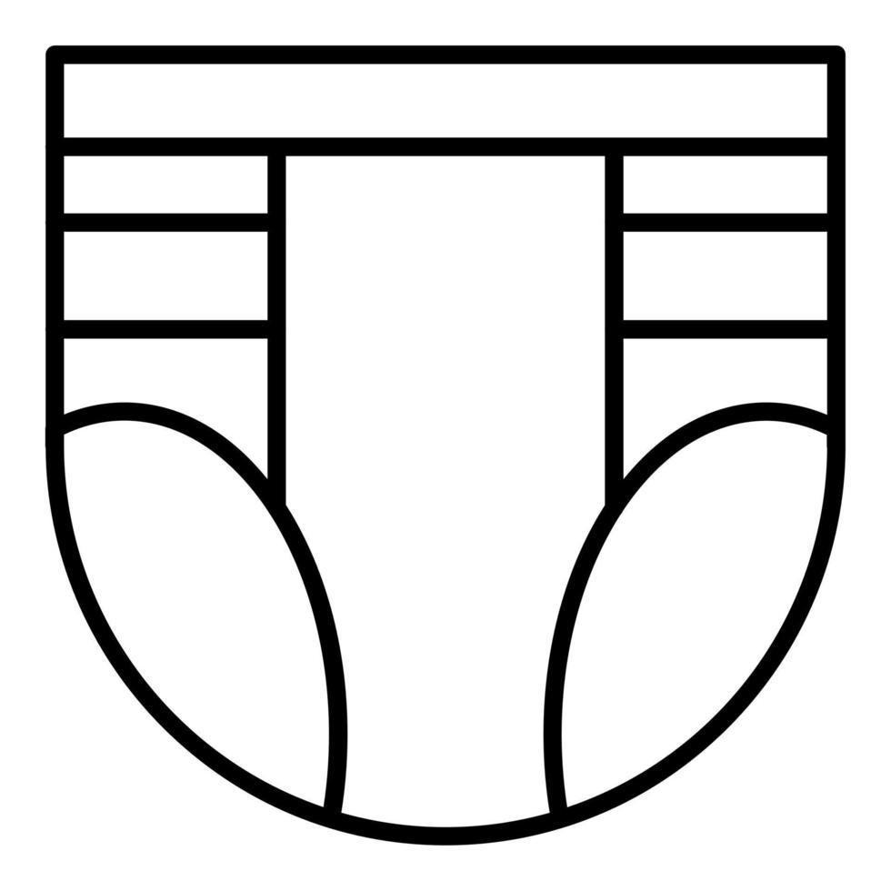 Diaper Icon Style vector
