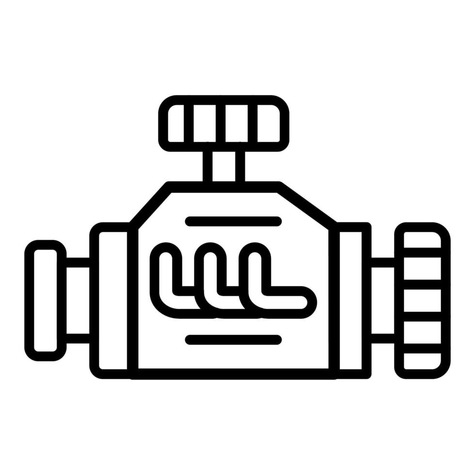Car Engine Icon Style vector