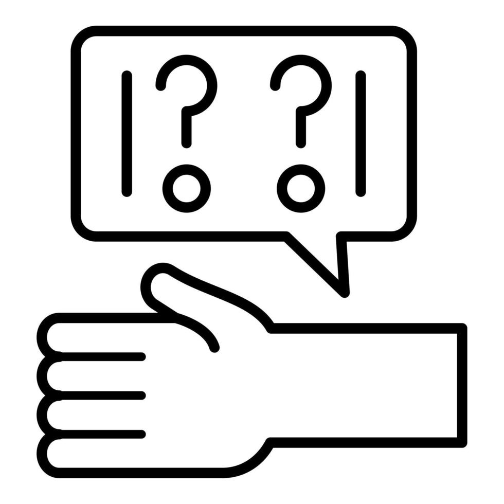 Ask For Help Icon Style vector