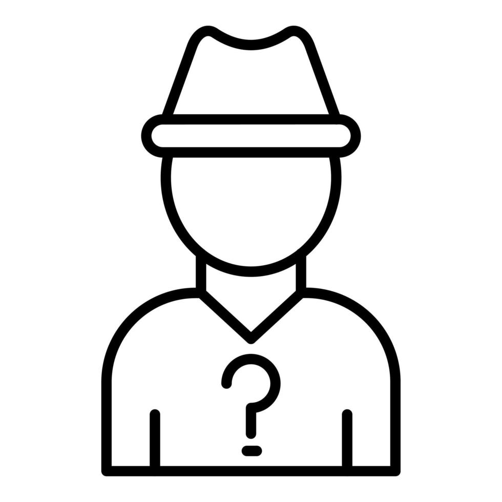 Anonymity Icon Style vector