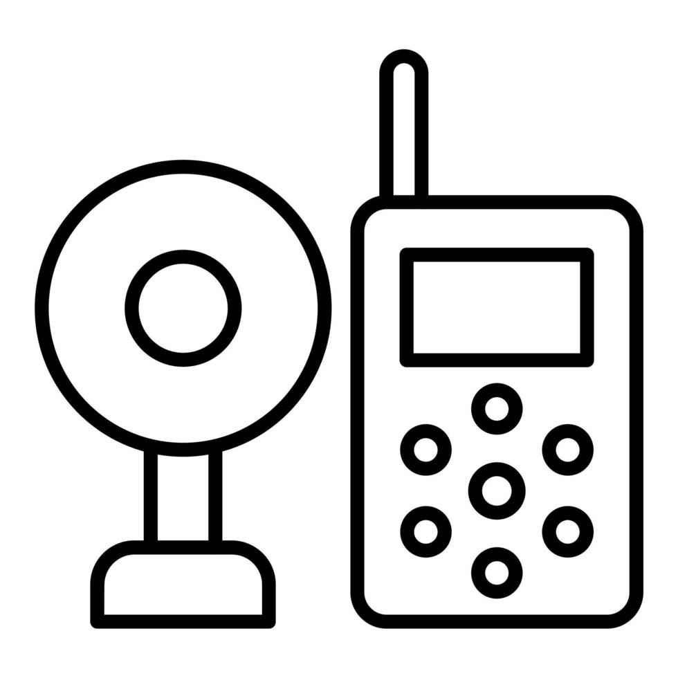 Baby Monitor Icon Style vector